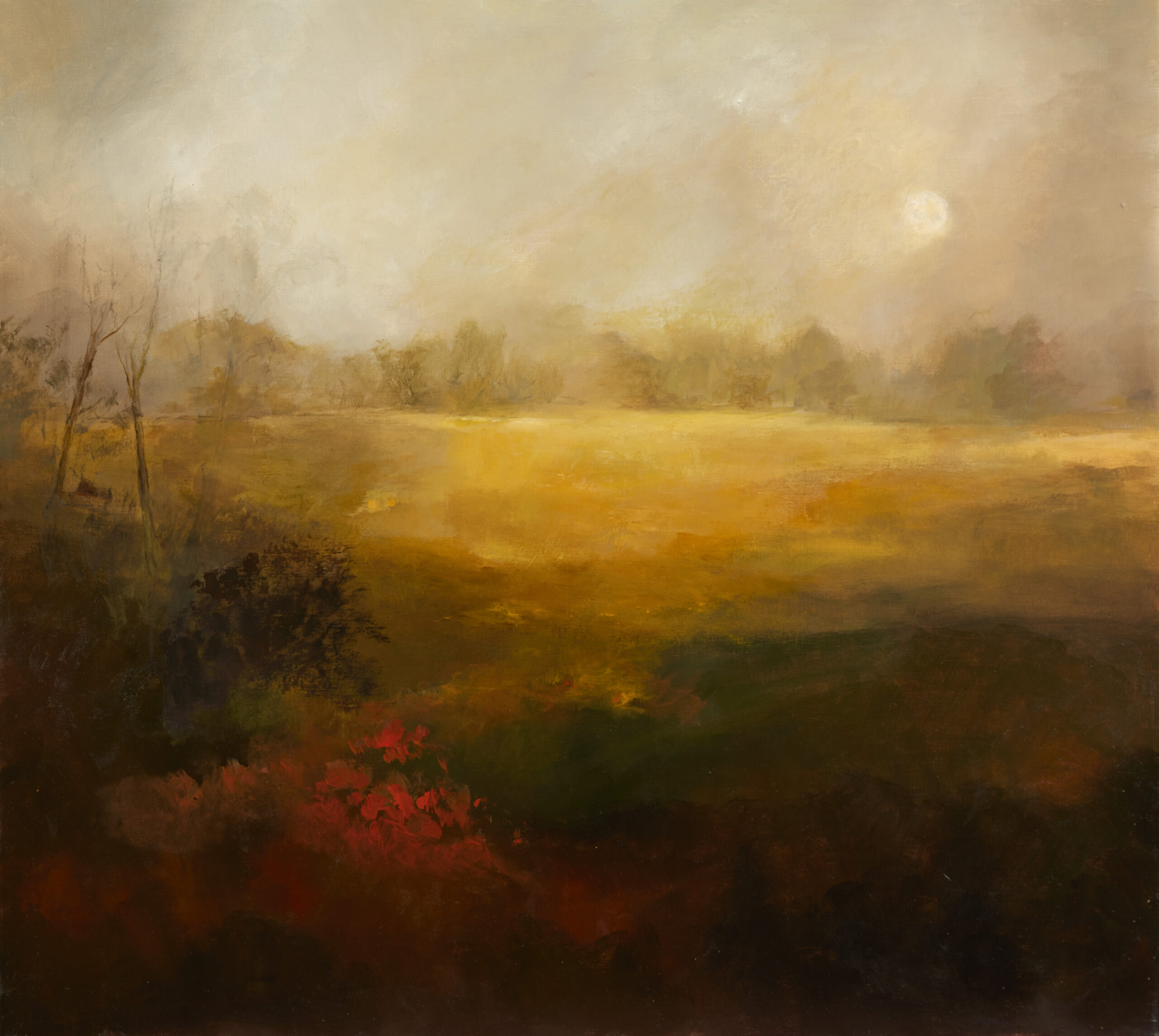 Fields of County Offaly, 113x114cm